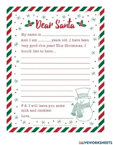 A letter to Santa