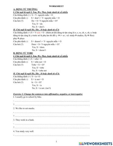 Simple present for beginners