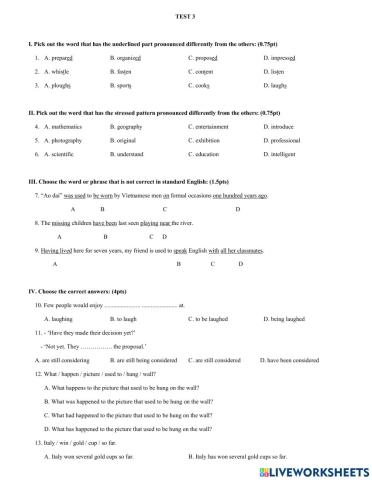G10-mock test 3 - hk1