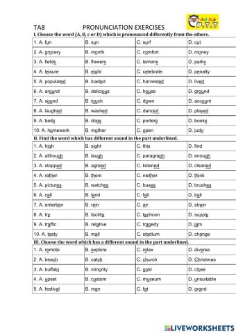 Ta8 pronunciation -1