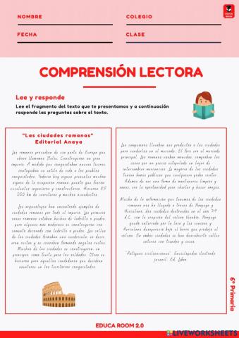 6º ud1 comprensión lectora lengua