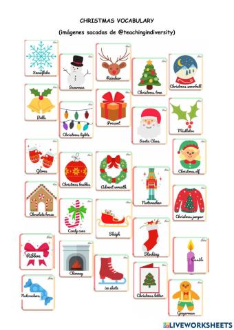 Christmas vocabulary