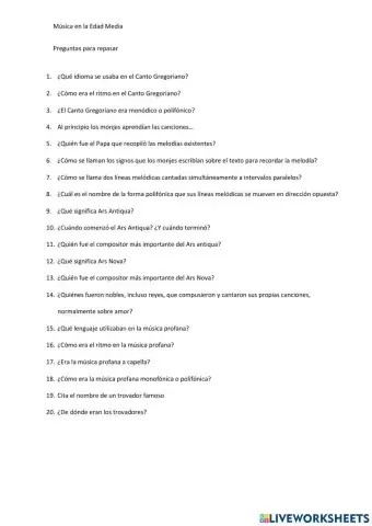 La música en la Edad Media