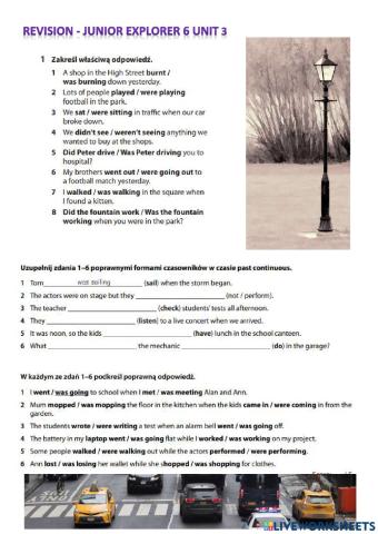Junior Explorer 6 Revision Unit 3