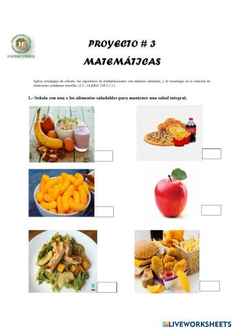 Proyecto Matemáticas