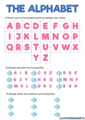 The alphabet