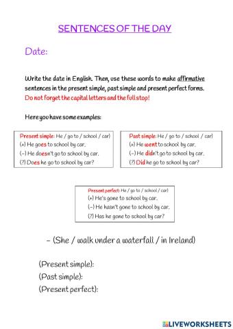 Sentence of the the day (1)