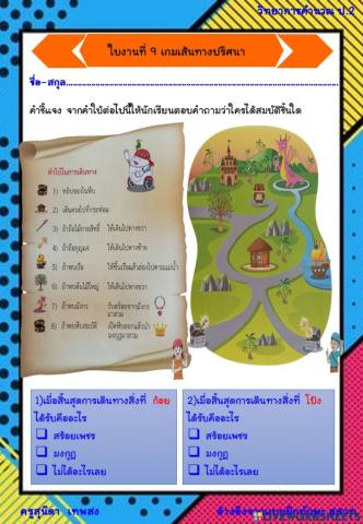 ใบงานที่ 9 วิทยาการคำนวณ ป.2