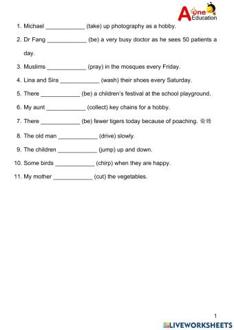 Simple Present Tense