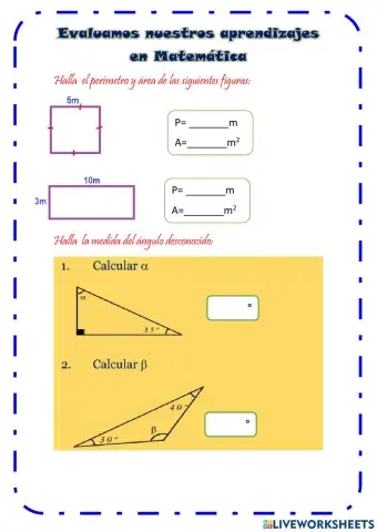 Aprendizajes de Matemáticas