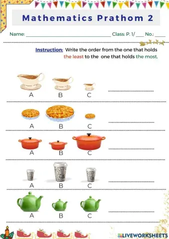 Hold the least to the most