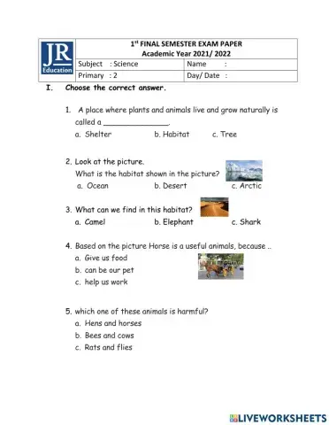 Final semester 1 science P2