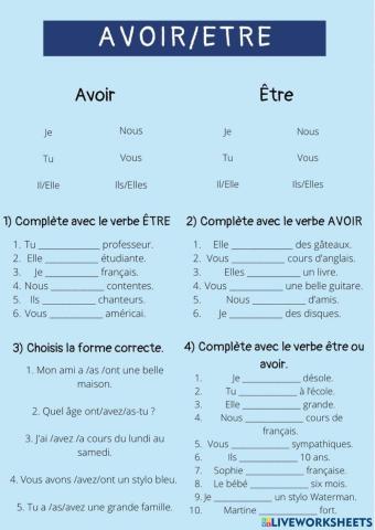 Avoir-etre