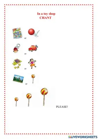 In a toy shop CHANT