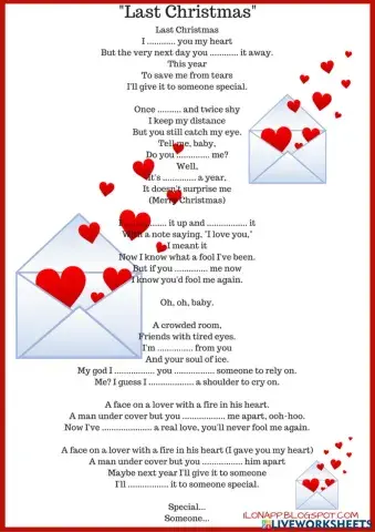 Last Christmas - gap filling