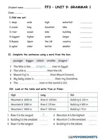 FF3 - Unit 9 - Practice 2