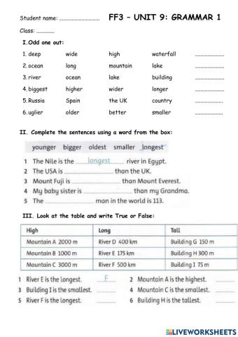 FF3 - Unit 9 - Practice 2