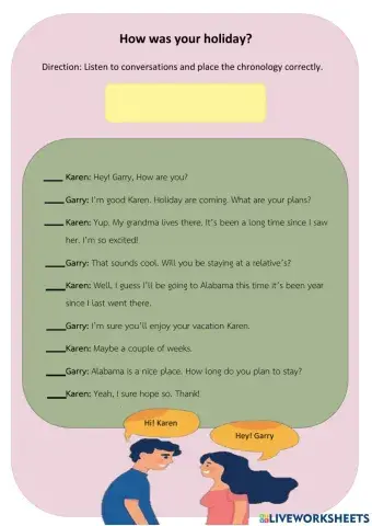 Listen and fill the correct numbers