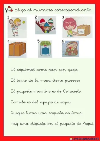 Compresión lectora letra qu