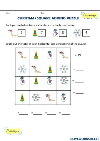 Addition Worksheet