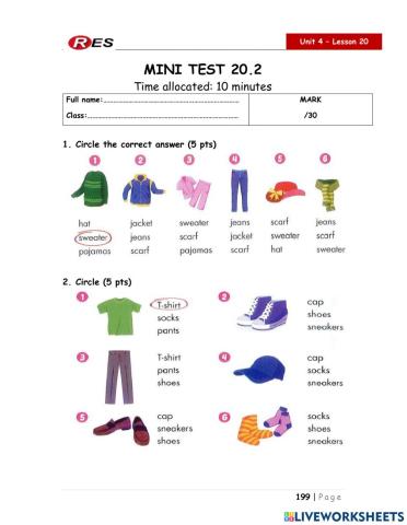 Res kids 3 mini test 20.2