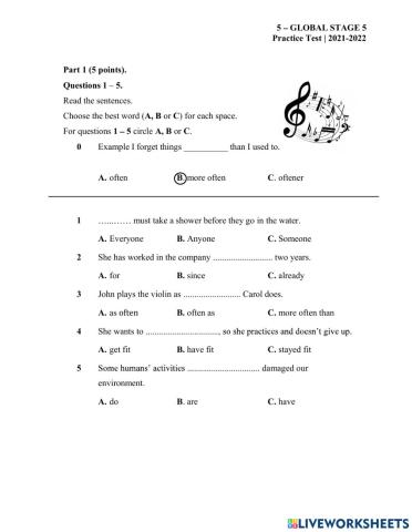 GS5-EOT-Practice Test 1-Reading & Writing