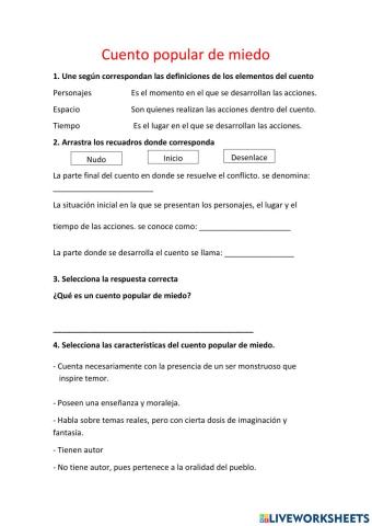 Cuento popular de miedo