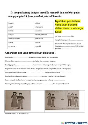 Kekeluargaan form 1 pdkkn kesihatan