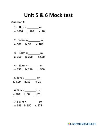 Measurements and Fractions of Shapes