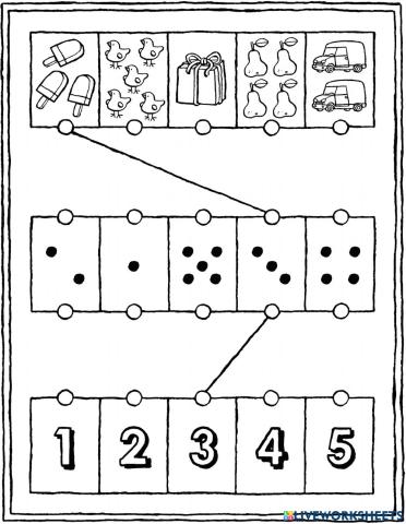 Numero cantidad del 1 al 5