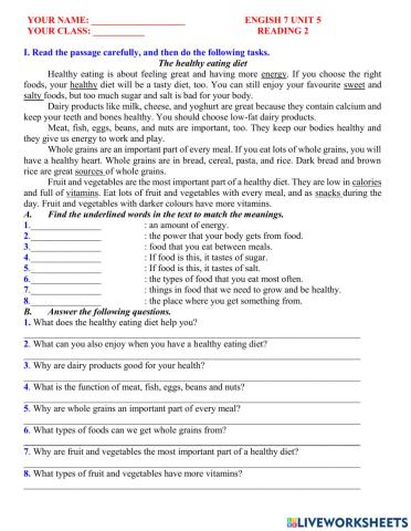 English 7 unit 5 reading 2