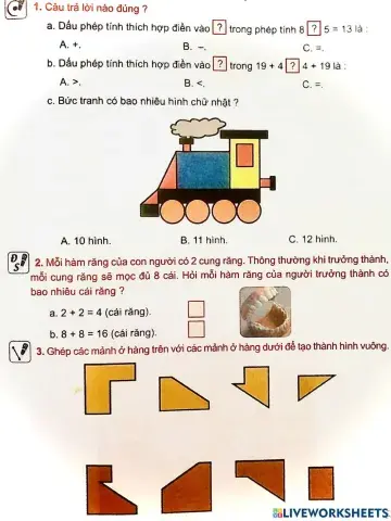 Ôn Toán ngày 02-12-2021