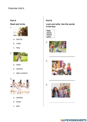 Exercise unit 4- grade 3