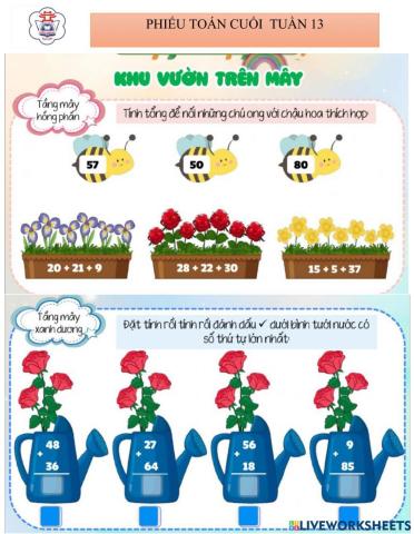 Phiếu cuối tuần 13