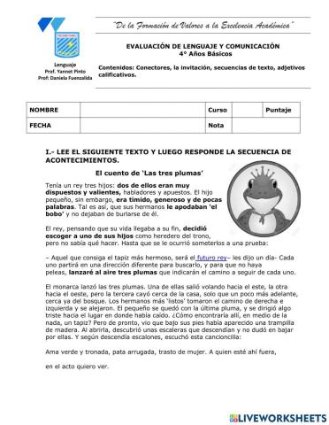 Evaluaión de lenguaje