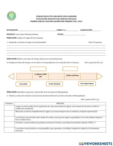 Evaluación sumativa 8