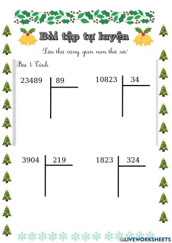 Chia cho số có ba chữ số