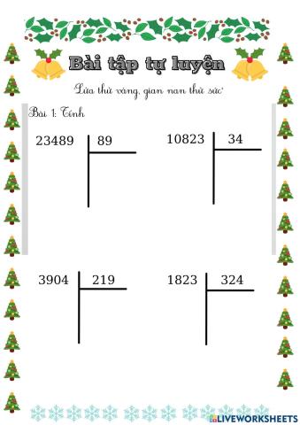 Chia cho số có ba chữ số