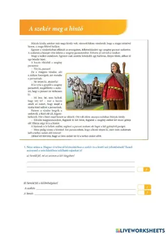 A szekér meg a hintó