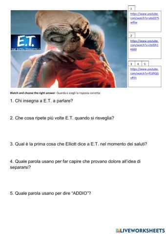 E.T., the Extra-Terrestrial