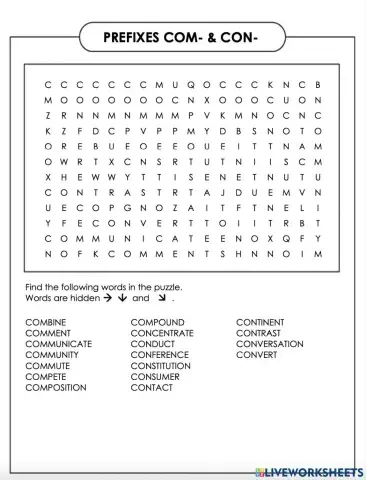 Prefixes com- & con-