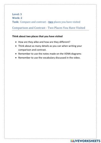 Comparison and Contrast Essay