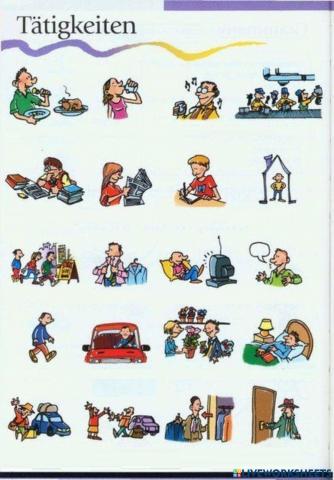 Tätigkeiten - rutinas alemán
