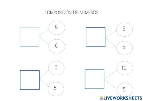 Composición de números 1-20