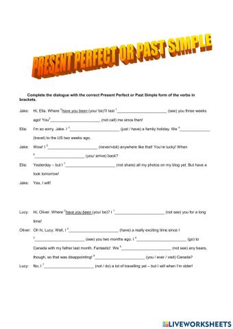 Present perfect vs. past simple