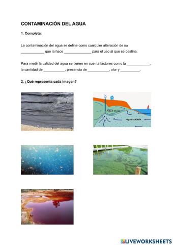 Contaminación del agua