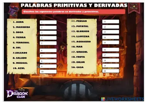 LENGUA-T4-PRIMITIVAS Y DERIVADAS