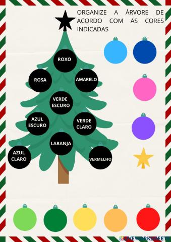 Organize a árvore de natal