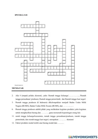 Crossword ips