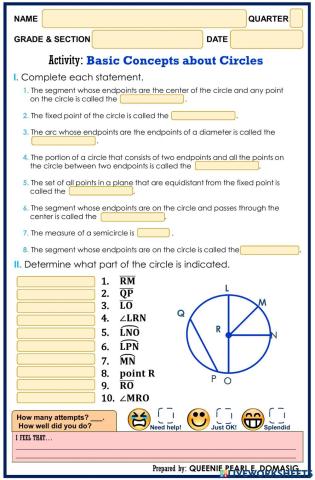 Basic Concepts about Circles